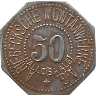 50 Pfennigs - Halle (A. Riebecksche Montanwerke A.G) ND front