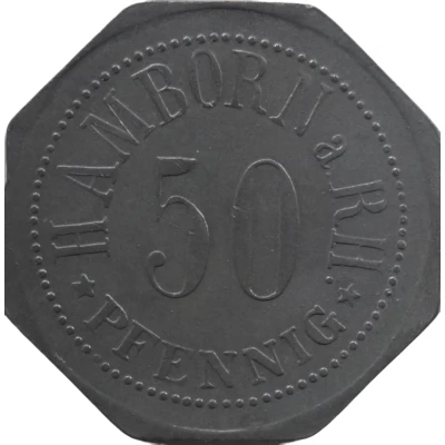 50 Pfennigs - Hamborn ND front