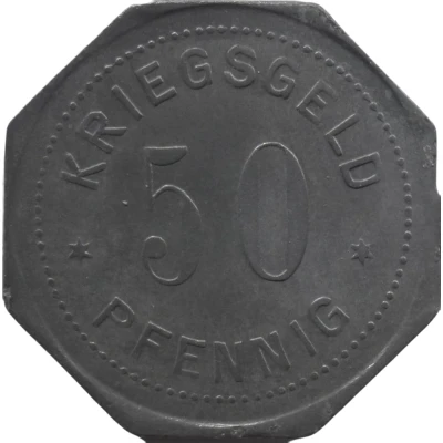 50 Pfennigs - Hamborn ND back