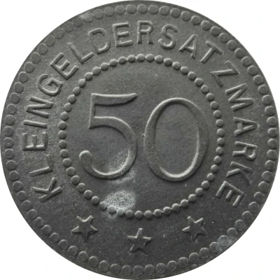 50 Pfennigs - Harburg (Schlosswerft R. Holtz) ND back