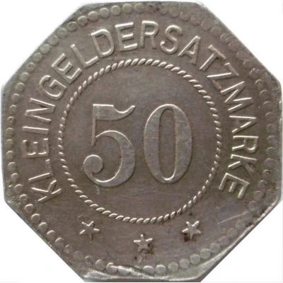 50 Pfennigs - Heldrungen (Gewerkschaft Heldrungen II) ND back