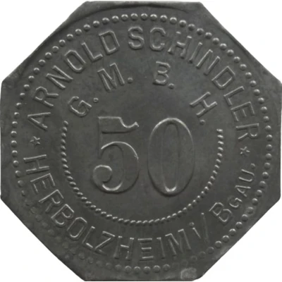 50 Pfennigs - Herbolzheim (Arnold Schindler) ND front