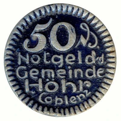 50 Pfennigs - Höhr front