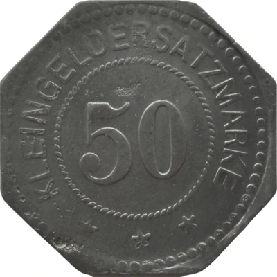 50 Pfennigs - Ilmenau Lebensmittel Commission ND back