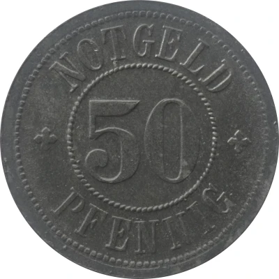 50 Pfennigs - Kaufbeuren back