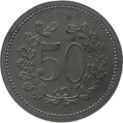 50 Pfennigs - Kitzingen back