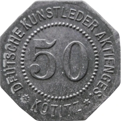 50 Pfennigs - Kötitz (Deutsche Kunstleder Aktienges.) ND front