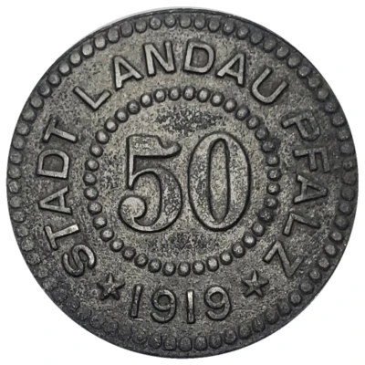 50 Pfennigs - Landau front