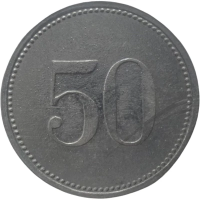 50 Pfennigs - Lauingen back