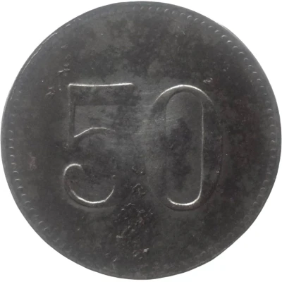 50 Pfennigs - Lauingen back