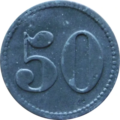 50 Pfennigs - Lette (Bernh. Cordes) ND back