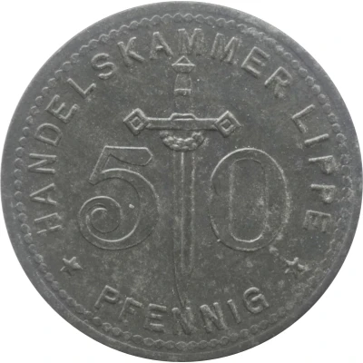 50 Pfennigs - Lippe front