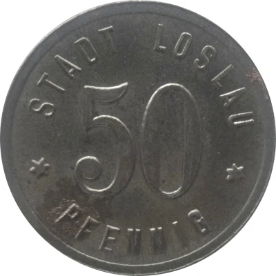 50 Pfennigs - Loslau front