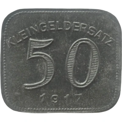 50 Pfennigs - Ludwigsburg back