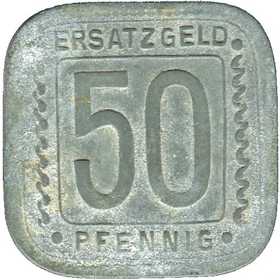 50 Pfennigs - Ludwigshafen am Rhein BASF back