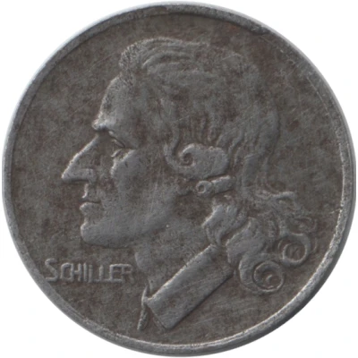 50 Pfennigs - Marbach Friedrich Schiller back