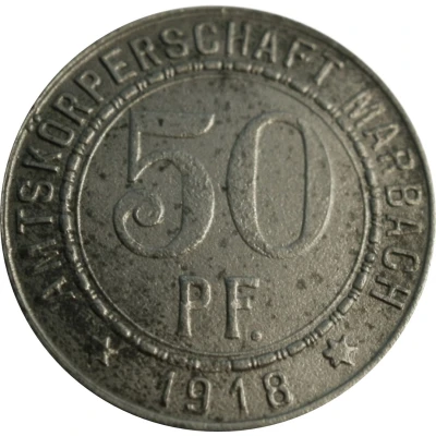 50 Pfennigs - Marbach Friedrich Schiller front