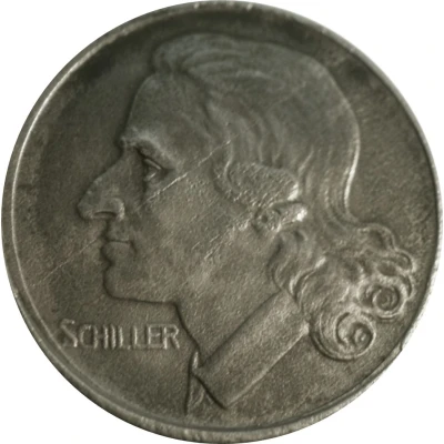 50 Pfennigs - Marbach Friedrich Schiller back