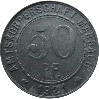 50 Pfennigs - Marbach Friedrich Schiller front