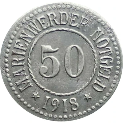 50 Pfennigs - Marienwerder front