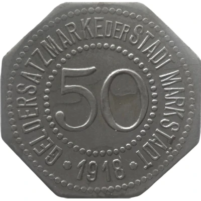 50 Pfennigs - Markstädt front