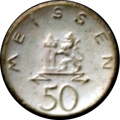 50 Pfennigs - Meissen front