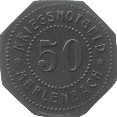 50 Pfennigs - Merlenbach front