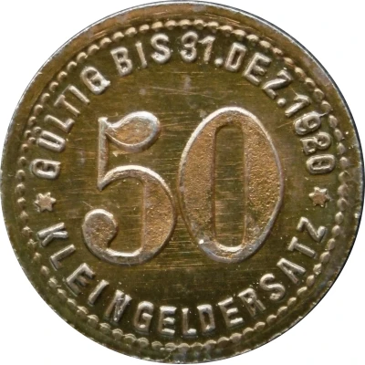 50 Pfennigs - Mettmann (Wagner and Englert G.M.B.H.) ND back