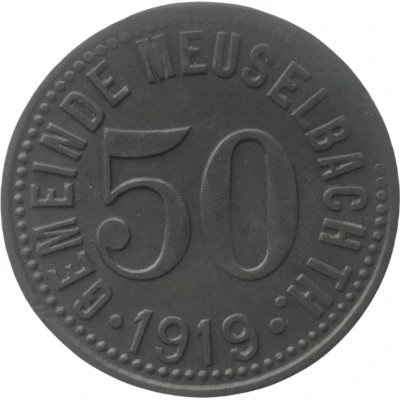 50 Pfennigs - Meuselbach front