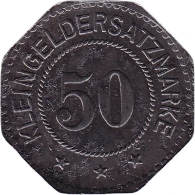 50 Pfennigs - Mühlberg a. E. back