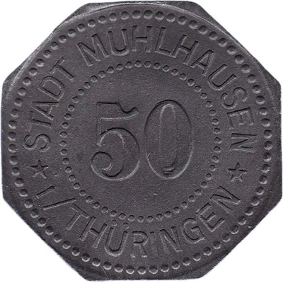 50 Pfennigs - Mühlhausen in Thüringen front