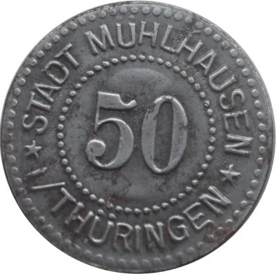 50 Pfennigs - Mühlhausen in Thüringen front