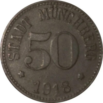 50 Pfennigs - Münchberg front