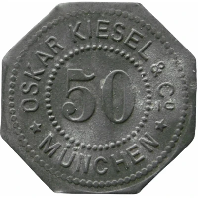 50 Pfennigs - München (Oskar Kiesel and Cº) ND front