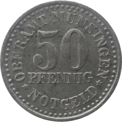 50 Pfennigs - Münsingen front