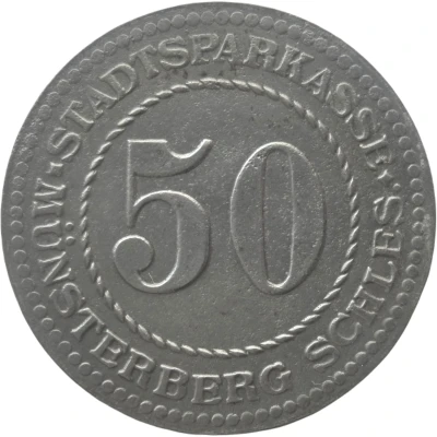 50 Pfennigs - Münsterberg front