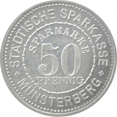 50 Pfennigs - Münsterberg ND front