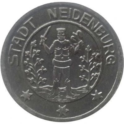 50 Pfennigs - Neidenburg front