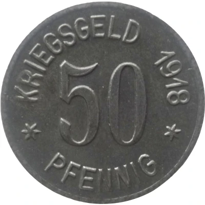 50 Pfennigs - Neidenburg back