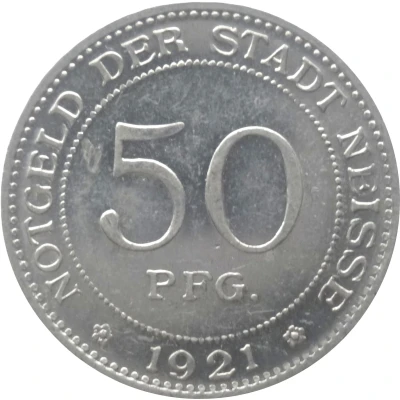 50 Pfennigs - Neisse Alte Wage front