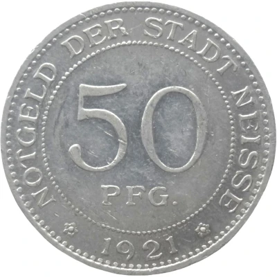 50 Pfennigs - Neisse Bischofhof front