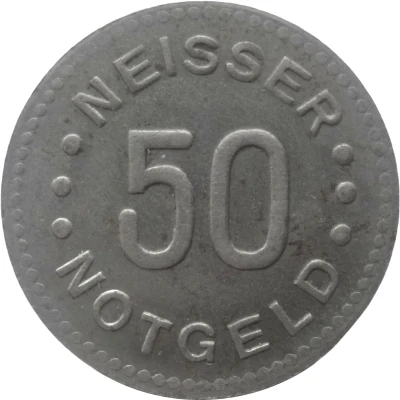 50 Pfennigs - Neisse ND back