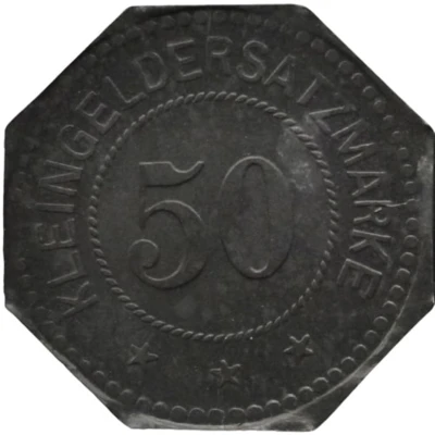 50 Pfennigs - Nürnberg (Adam Weber and Co.) ND back