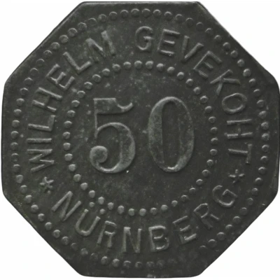 50 Pfennigs - Nürnberg (Wilhelm Gevekoht) ND front