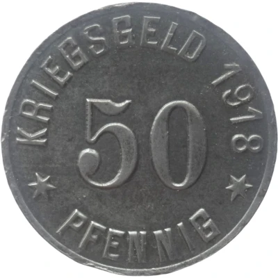 50 Pfennigs - Ober-Glogau back