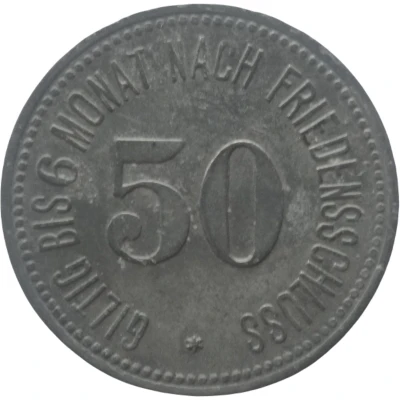 50 Pfennigs - Obergrainau u. Untergrainau back