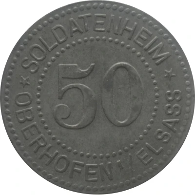 50 Pfennigs - Oberhofen (Soldatenheim) ND front