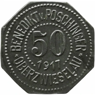 50 Pfennigs - Oberzwieselau Benedikt v. Poschinger front