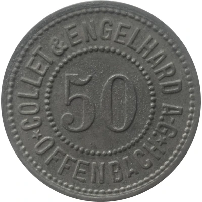 50 Pfennigs - Offenbach (Collet and Engelhard A.G.) ND front