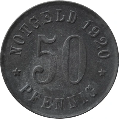 50 Pfennigs - Olpe back